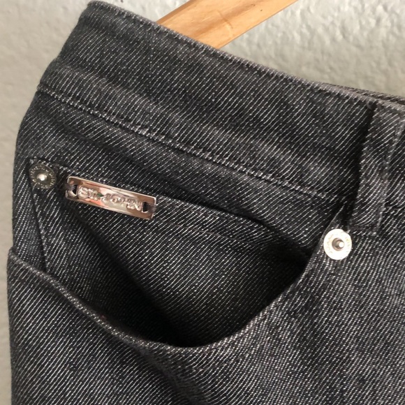 St John Sport by Marie Gray Grayish Black Wash Denim Jeans Size 10 - Picture 2 of 11